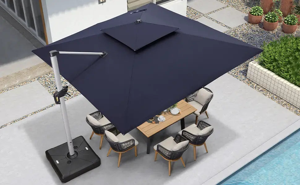 SolarShade™ Solcellsdrivet LED-paraply