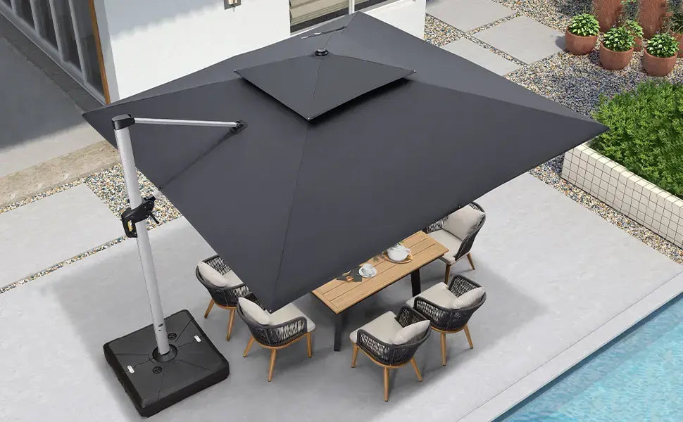 SolarShade™ Solcellsdrivet LED-paraply