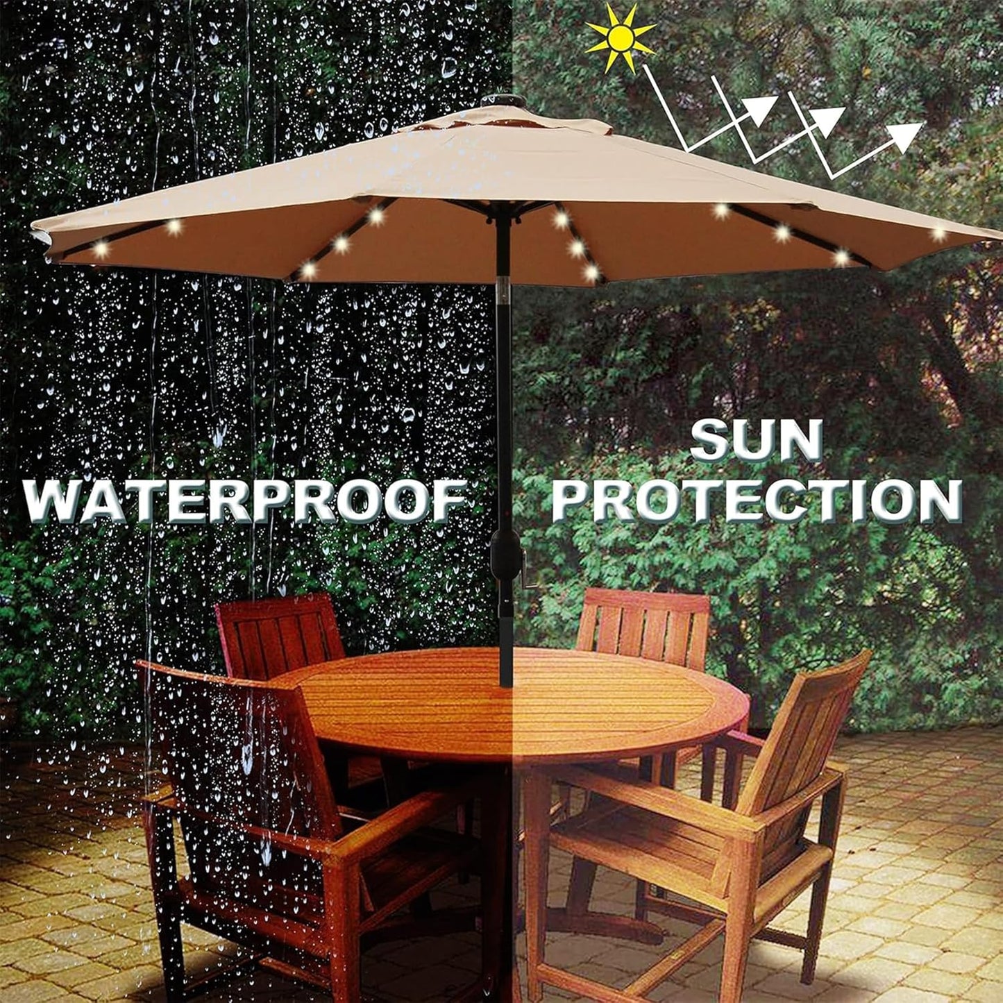 Schirm für die Terrasse